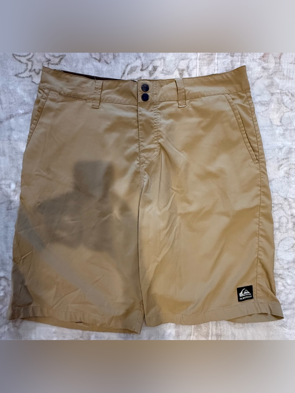 Quiksilver Men's Tan Board Shorts Size 34 Waist